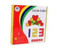 Toyvian 1 Set Blocchi Cubici Giocattoli Giocattolo Di Educazione Precoce Blocchi Da Costruzione in Legno Blocco Di Pensiero Spaziale Elemento Costitutivo Di Legno