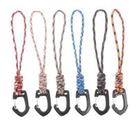 Toyvian 1 Set Cinghia Portachiavi con Gancio Metallo E Design Lanyard Multifunzionale per Chiavi Badge E attività all per Escursioni E Camping 6