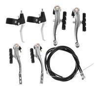 Toyvian 1 set completo di freni per bici in lega di alluminio, leva freno a V, cavi anteriori e posteriori e pinza per appassionati di ciclismo