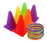 Toyvian 1 Set Coni Allenamento Sportivo per Calcio con per Giochi Esterni e Addestramento Coni e Colore Casuale
