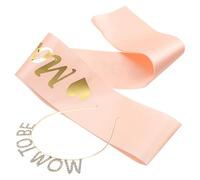 Toyvian 1 Set copricapo della futura gravidanza ragazza oggetti di scena per shower posto a sedere per neomamma per essere la fascia forniture per shower lega