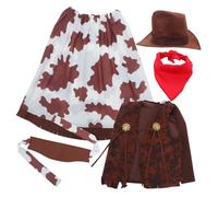 Toyvian 1 Set Costume da Cowgirl per Donne con Accessori Abbigliamento Western per Feste e Halloween Include Cappello e Bandana per Cosplay e Eventi Teatrali