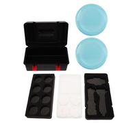 Toyvian 1 Set di custodia organizer per trottole da combattimento: scatola di trasporto in plastica con maniglia e arena - contenitore di stoccaggio con inserti in spugna per trottole e lanciatori -