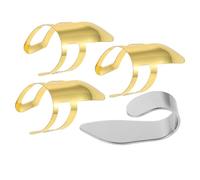 Toyvian 1 Set plettro per banjo far scorrere il tubo della chitarra titolare In piedi plettro regolabile plettro per chitarra accessori per chitarra scelta del pollice Metallo Golden