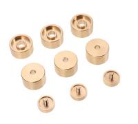 Toyvian 1 Set Pulsanti di copertura su e giù cappucci di tromba d'oro coperture superiori della tromba sostituzione casse audio Pulsanti della tromba Piccolo pulsante tromba portatile rame
