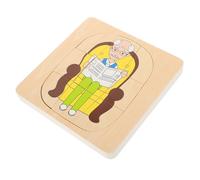 Toyvian 1 Set Puzzle Educativi Legno Montessori per Sviluppo delle Abilità Motorie e Creatività per Legno Adatto per Apprendimento Precoce e Giochi Sensoriali