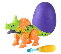 Toyvian 1 Set smontare i giocattoli di dinosauro giocattoli per i da assemblare giocattoli di uova di dinosauro smonta i giocattoli dei dinosauri plastica Colore Casuale