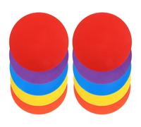 Toyvian 10 Dischi Marcatura per Allenamento Calcio Antiscivolo per Esercitazioni e attività Colori Vivaci per visibilità