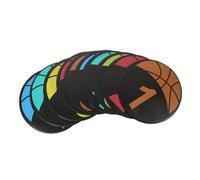 Toyvian 10 Dischi Segnaposto Calcio Professionali TPE Allenamento Outdoor per Calcio Basket e Sport Resistenti e Flessibili Colori per Preparazione Agilità