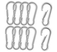 Toyvian 10 Moschettone Ganci Robusti per Escursioni e Camping Clip per Guinzaglio e Attrezzatura Sportiva Chiusura Sicura e Design
