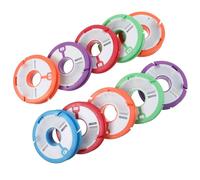 Toyvian 10 Pezzi Avvolgitore per Filo da Pesca, Leggero e Rotondo | Riduce gli Intrecci, Taglio Semplice e Montaggio Rapido, per Lenza e Terminali in Acqua Fresca Colore Casuale