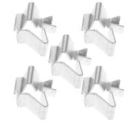 Toyvian 10 Pezzi Clip per Ripiani in Ferro a U per Armadi Archivio, Argento | Supporto Stabile, Installazione Semplice, Ripiani Regolabili, per Scuole e Uffici, per Scaffali e Armadi