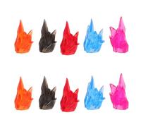 Toyvian 10 Pezzi Con Effetti Speciali Della Fiamma Parti Di Mezzi Antincendio Statua Del Del Fuoco Micro Paesaggio Di Fiamma Statua Di Scena in Miniatura Abs