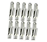 Toyvian 10 Pezzi Dispenser per Esca da Inossidabile Mascelle Dentate Antiscivolo e Forte, e Vive la Pesca All'aperto in Riserve