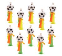 Toyvian 10 Pezzi i di calcio suonano la tromba casse audio corno da partita di calcio tromba per partita di calcio tromba da gioco di calcio corno da gioco di calcio