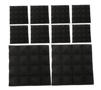 Toyvian 10 Pezzi Pannelli Acustici Autoaderenti in Fonoassorbente Nera Densità per Pareti Pannelli Isolanti Acustici per Studio Ufficio e Casa