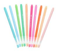 Toyvian 10 Pezzi Penne per Pittura Set di Pennarelli in Plastica, Leggere e Comode, per Studenti, Collezione Personale e Scuola, per Note e Hand Account