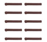 Toyvian 10 Pezzi Set 5 Copri Terminali Auricolari Antiscivolo per Occhiali in Nailon Caffè, Accessori Semplici alla Moda per Corsa e Nuoto, Fissaggio Sicuro e Confortevole