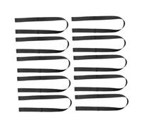 Toyvian 10 Pezzi Set da 10 Cinghie da Sci Nere Resistenti Cuciture Rinforzate, Tracolla Portasci e Bastoncini per Trasporto Comodo, Accessori per Sci e Pattini per Sport Invernali