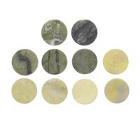 Toyvian 10 Pezzi Supporto in Pietra Verde per Estensione Ciglia, Accessorio Rotondo che Non Graffia le Mani, Comodo per Posizionare Ciglia Finte in Salone