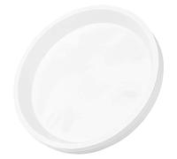 Toyvian 10 Pezzi Vassoio a Fiore a Bordo Piatto Sottovasi per Piante Sottovaso Pianta Vassoio in Vaso Gocciolare Pentole per Le Piante All'aperto Pentola Bianca Plastica