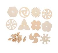 Toyvian 10 Trottola Legno da Colorare per Giocattoli Artigianali in Legno Non Verniciati Giroscopi Diy per Lavoretti Asilo e Feste