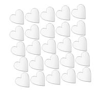 Toyvian 100 Adesivi Autoadesivi a Forma di Cuore in Acrilico Specchiato, Mini Specchi Decorativi per Scrapbooking e Decorazioni Murali, Set da 100 Pezzi per Progetti Artigianali e Regali