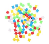 Toyvian 100 Colorati in Plastica per Attività Matematiche e Manipolazioni Didattiche Blocchi Impilabili per Giochi Educativi e Pratica Sequenze e Misurazioni Adatto per Scuola