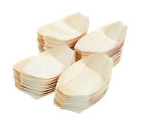 Toyvian 100 Pezzi Alimentari in per Sushi Barchette Ciotole Snack Pratiche e Igieniche per Familiari e Asporto