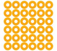 Toyvian 100 Pezzi Boccole di Plastica per Assi da 2.0mm, Manicotti di Precisione Arancioni per Ridurre Attrito, per Veicoli e Progetti Educativi DIY