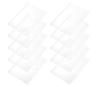 Toyvian 100 Pezzi Bustine Trasparenti per Numeri Gara PVC Porta Numeri da Corsa Portatile Visualizzazione Chiara per Gare Generiche