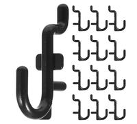 Toyvian 100 pezzi di accessori per ganci a J per pannello : ganci per utensili per pannello - accessori in plastica per appendere utensili elettrici, trapani, martelli, banchi da lavoro, garage,