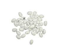 Toyvian 100 Pezzi Riproduzioni di Uova di Piccione Viaggiatore 3X2Cm Decorazioni Creative Fai da Te Liscia e Realistica per Casa e Negozio