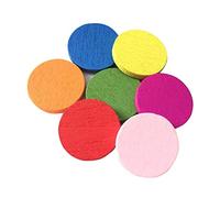 Toyvian, 100 pezzi rotondi in legno colorati per imparare a disco, alunni matematici, ausili didattici per bambini e bambine (colore misto)