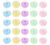 Toyvian 100pezzi Capsule Rotonde Vuote per Distributori di Gomme da Masticare Contenitori per Premi in Plastica da Riempibili per Giocattoli e Premi in Classe