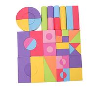 Toyvian 100pezzi Mattoncini Eva Per Giocattoli Educativi Colorati Per Sviluppo Intellettivo e Coordinazione Mano-occhio Blocchi Morbidi Impilabili Per Gioco Creativo e Divertente