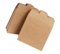 Toyvian 100pezzi Sacchetti Di Carta Kraft Per Cd e Dvd Custodie in Carta Per Raccoglitori Vuoti Protezione e Archiviazione Marrone