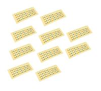 Toyvian 10pezzi Adesivi per Scale Musicali per Ukulele Non Lasciano Residui di Colla Resistente Antisudore Design Pratico e Professionale Facile da Trasportare e Utilizzare