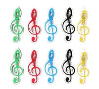 Toyvian 10pezzi Clip Per Spartiti Musicali Da Vari Supporto Pratico Per Note e Libri Per Musicisti e Compositori