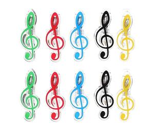 Toyvian 10pezzi Clip Per Spartiti Musicali Da Vari Supporto Pratico Per Note e Libri Per Musicisti e Compositori