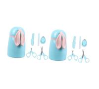 Toyvian 10pezzi Forbicinper Unghiper Ragazzo Ragazza Blu Sicuro e Leggero Include Forbici Tronchesina Per Manicure Utensili Per La Cura Del Ragazzo Ragazza