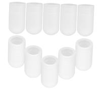 Toyvian 10pezzi Punte Silenziose Per Bacchette Silicone Protezioni Per Pratica Batteria Accessori Leggeri e Resistente Per Esercizi Senza Rumore