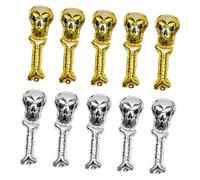 Toyvian 10pezzi Pz Di Bastoni Gonfiabili Forma Di Teschio Per Decorazioni Di Halloween Accessori Spaventosi Per Feste