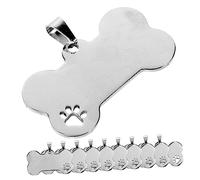 Toyvian 10Pezzi Tag Cucciolo Inossidabile da Medagliette per Personalizzabili e Leggere per Animali Domestici Design e Resistente