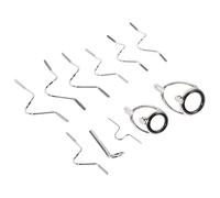 Toyvian 11 Kit Punte Guida per Canna Portatile e Resistente Corrosione Sostituzione Facile per Riparazione Canne con Groviglio Adatta Modelli