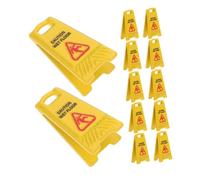 Toyvian 12 Avvertimento Miniatura per Bagnato da Cautela Realistici per Giocattoli Educativi e Consapevolezza Della Sicurezza nella Casa delle