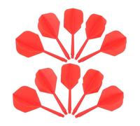 Toyvian 12 Dart Integrato Professionali Forniture Freccette Code Freccette Decorative Protezioni Dart plastica Rosso