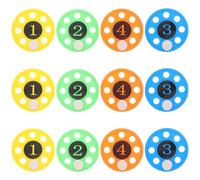 Toyvian 12 Dischi da Immersione: Gioco colorato di Cattura e Recupero, Giocattolo da Piscina per Bambini, Vasca da Bagno, Pratica Subacquea, Istruzione, apprendimento