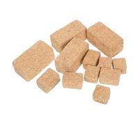 Toyvian 12 Miniature Hay Bales Realistic Faux Straw Blocks For Dollhouse Farm Scene Lightweight Detailed Mini Haystacks For Autumn Harvest Table Decor And Craft Display