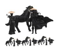 Toyvian 12 Miniature in Stile Antico: Oggetti in Resina Per Decorazioni Da Giardino Con Micro Paesaggio - Modelli Di Caratteri Cinesi Per Un'esposizione Scenica Unica
